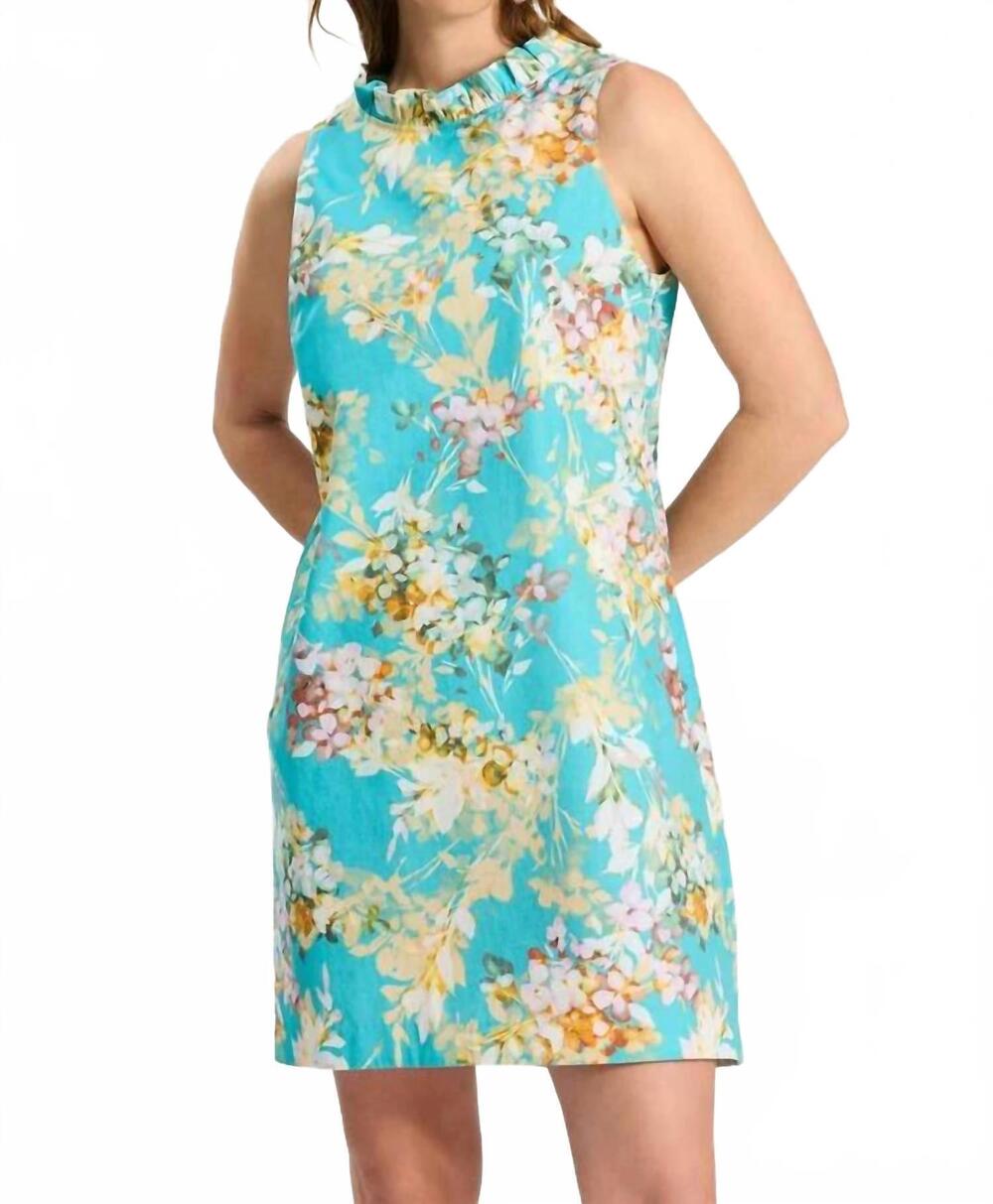 NEW TYLER BOE ella ruffle back dress in floral multi